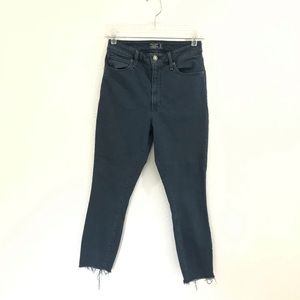 Abercrombie & Fitch Simone Teal High Rise Ankle Jeans 26S